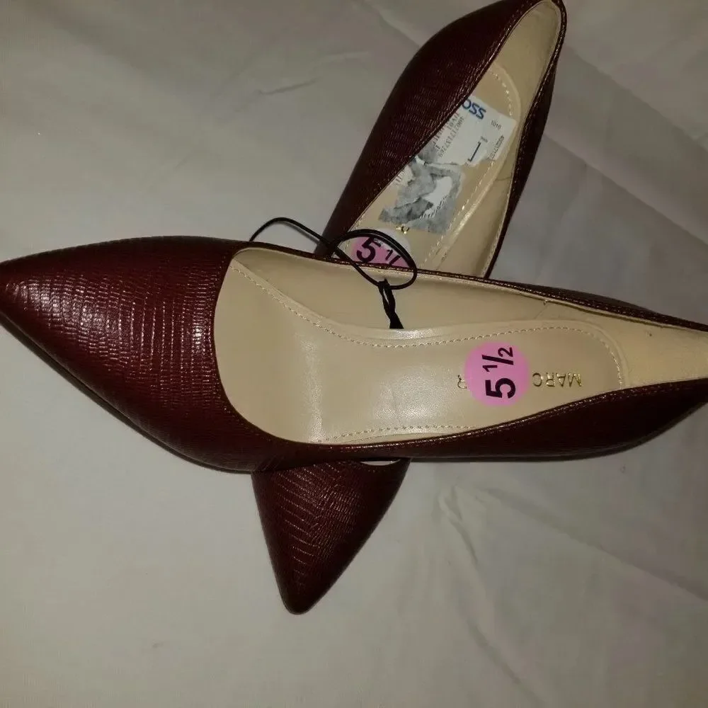 BRAND NEW MARC FISHER POINTED TOE BLOCK HEEL PUMP
